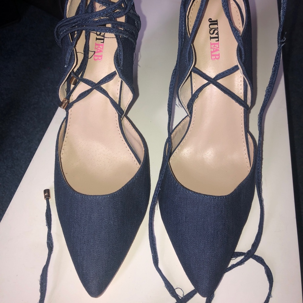 Denim Heels
